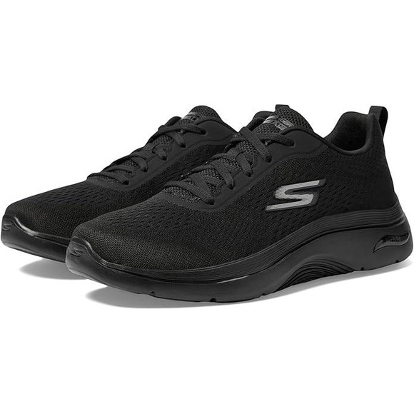 Skechers Other - Skechers Go Walk Arch Fit Mens Black Machine Washable Sneakers Size 11.5